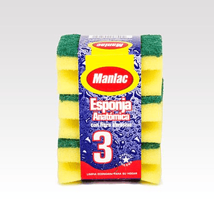 Esponja Anatómica Manlac ( 5 x 3 UD )