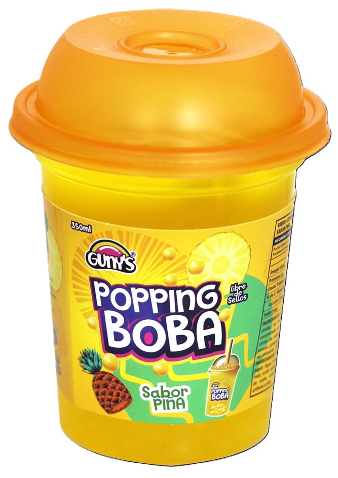 Bebida Popping Boba Piña Gunys ( 3 x 350 ML )