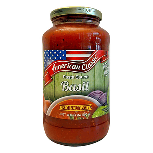 Salsa de Tomates con Albahaca American Classic ( 2 x 680 G )