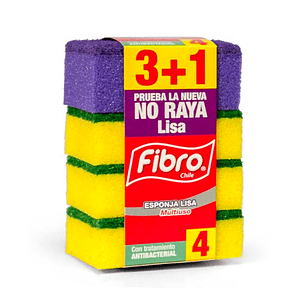 Esponja Lisa ( 3+1 ) Fibro ( 5 x 4 UD )