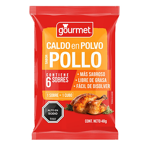 Caldo en Polvo Gourmet Pollo ( 48 G )