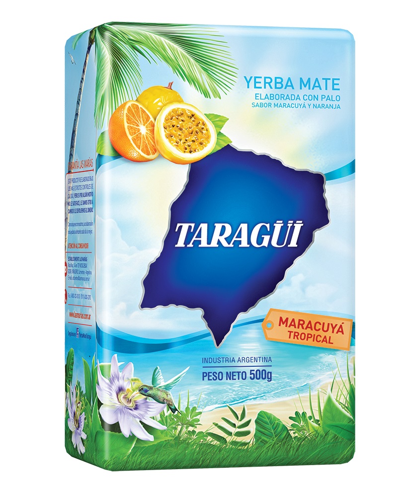 Yerba Mate Maracuyá Tropical Taragui ( 2 x 500 G )