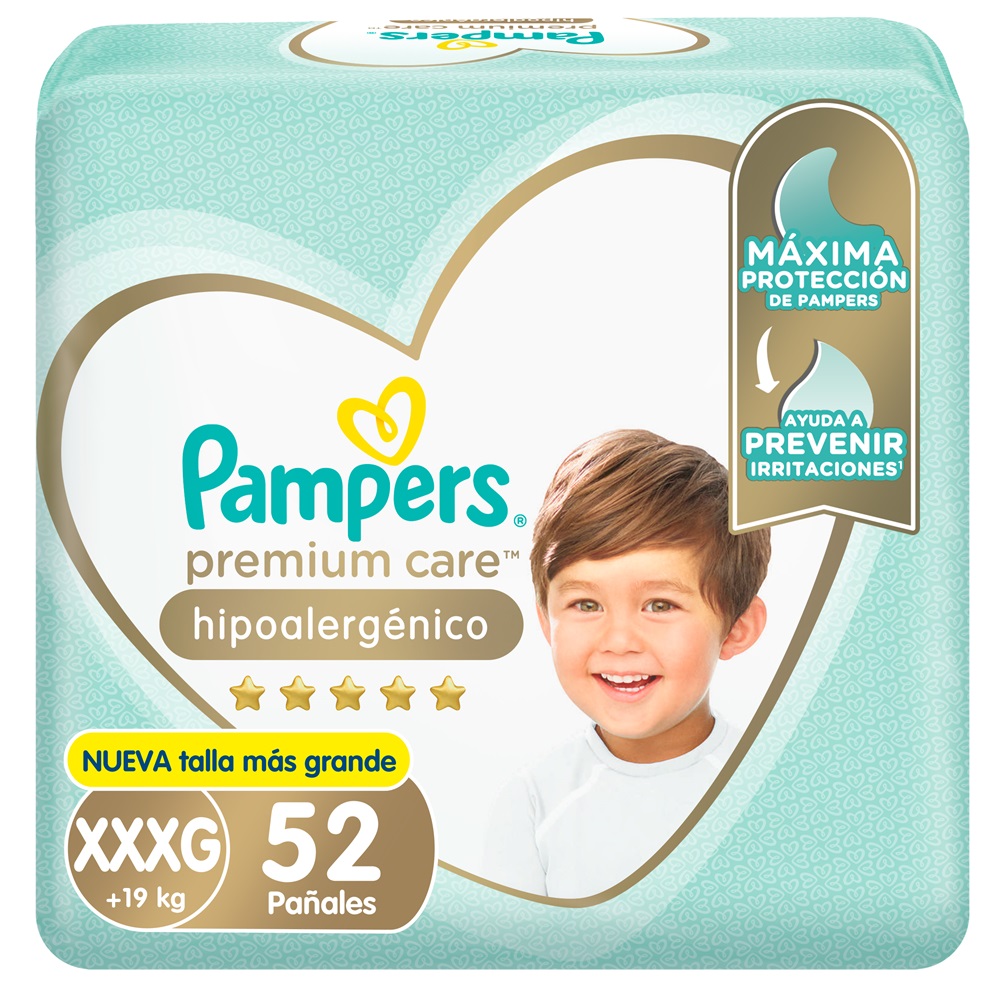 Pañal Pampers Premium Care XXXG ( 52 Pañales )