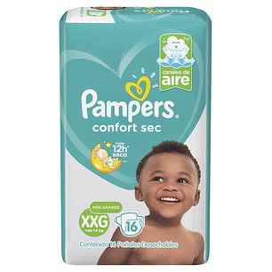 Pañal Pampers Confort Sec XXG ( 32 Pañales )