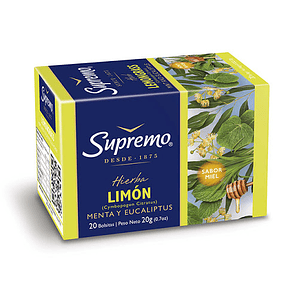 Infusión Hierba Limón Supremo ( 4 x 20 Bolsitas )
