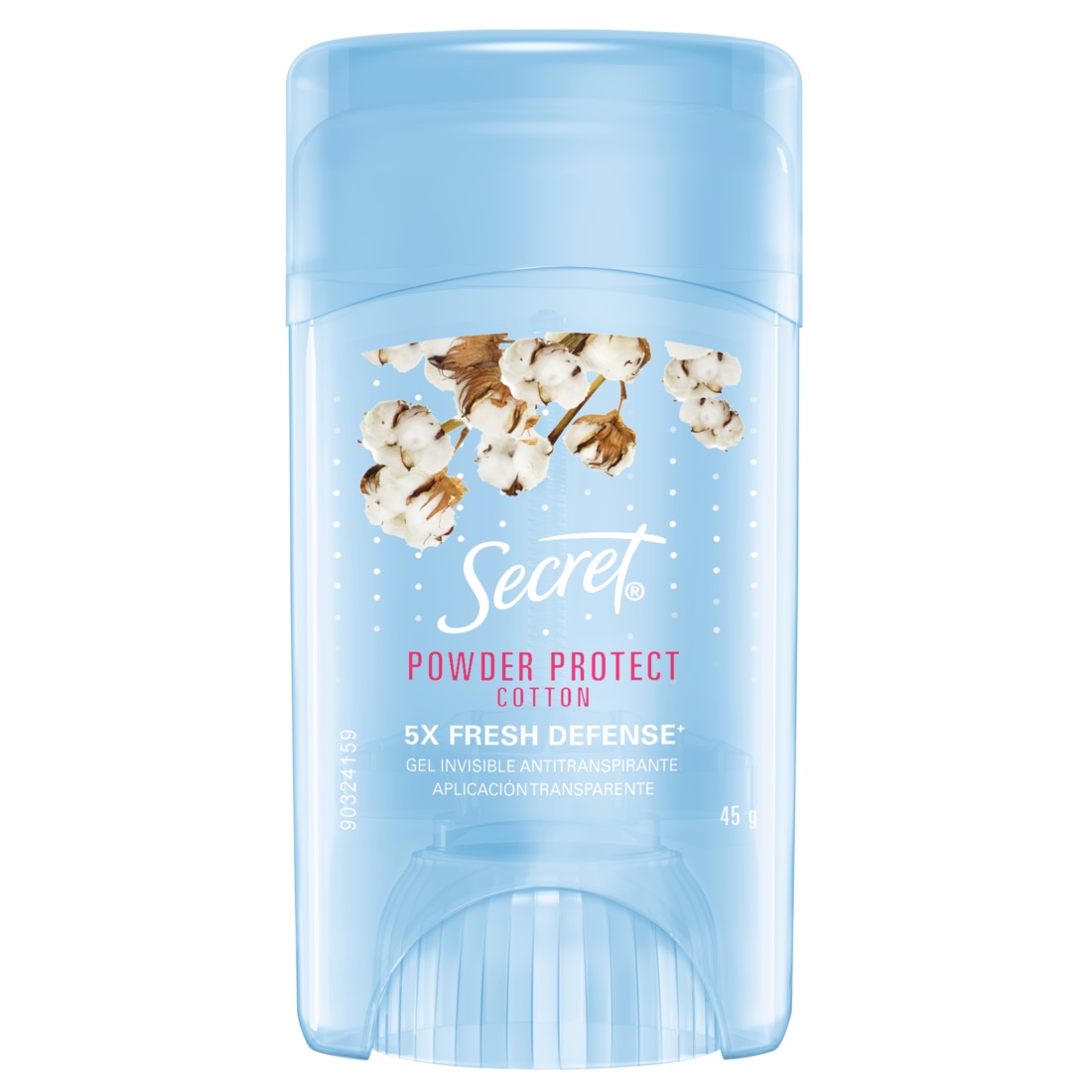 Desodorante Antitranspirante en Gel Secret Algodón ( 3 x 45 G )