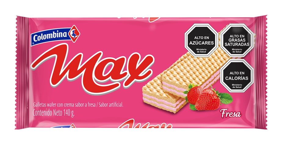 Galletas Oblea Max Fresa Colombina ( 3 x 140 G )