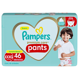 Pañal Pampers Premium Care Pants XXXG ( 46 Pañales )