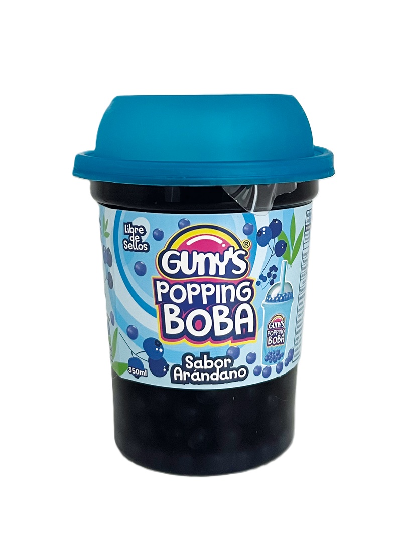 Bebida Popping Boba Arándano Gunys ( 3 x 350 ML )