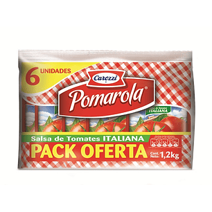 Salsa de Tomates Italiana Pomarola ( 6 x 200 G )