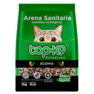 Arena Sanitaria para Gatos Topk9 Ecomix ( 2 KG )