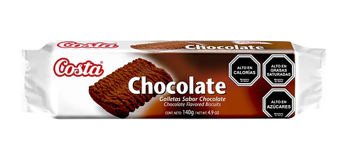 Galleta Chocolate Costa ( 4 x 140 G )