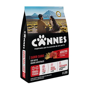 Alimento Perro Adulto Carne y Cereal Cannes ( 1.5 KG )