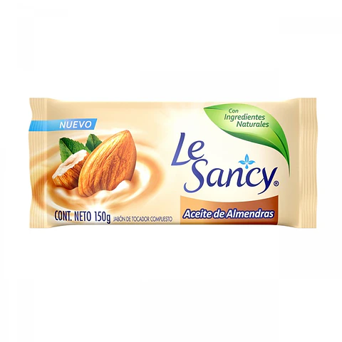 Jabón en Barra Le Sancy Aceite de Almendras ( 4 x 150 G )