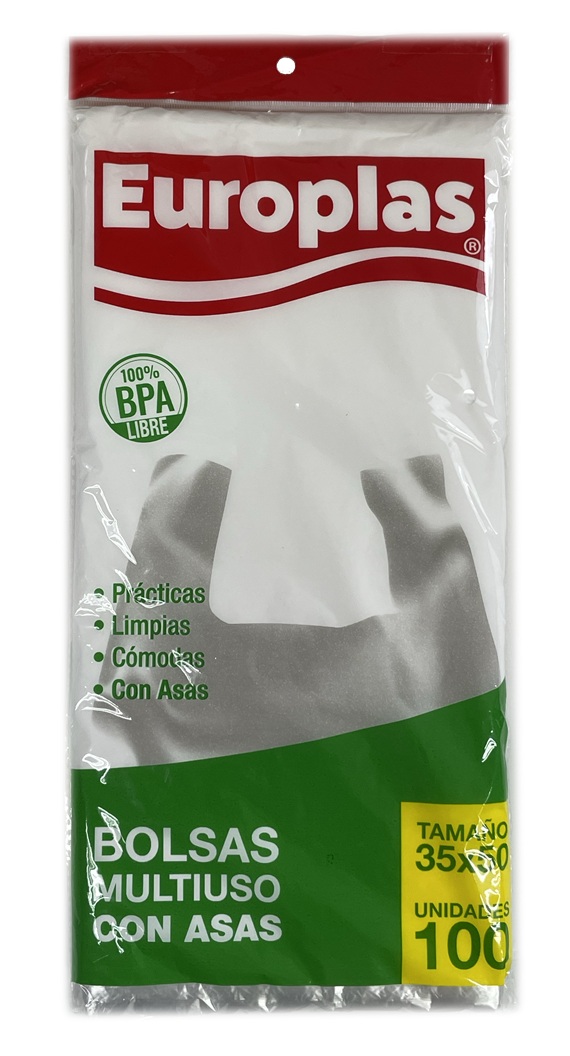 Bolsas Multiuso con Asas Europlas 35 x 50 CM ( 100 UD ) 1