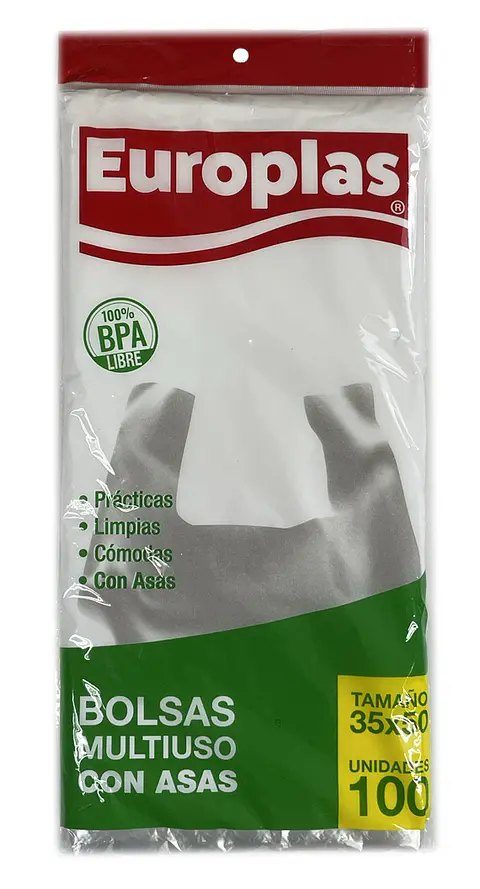 Bolsas Multiuso con Asas Europlas 35 x 50 CM ( 100 UD )