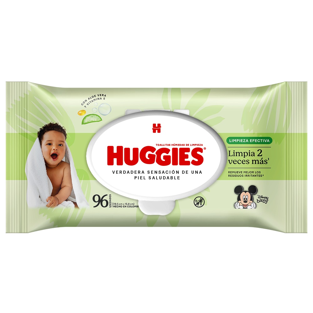 Toallitas Húmedas Huggies Limpieza Efectiva ( 3 x 96 UD ) 1