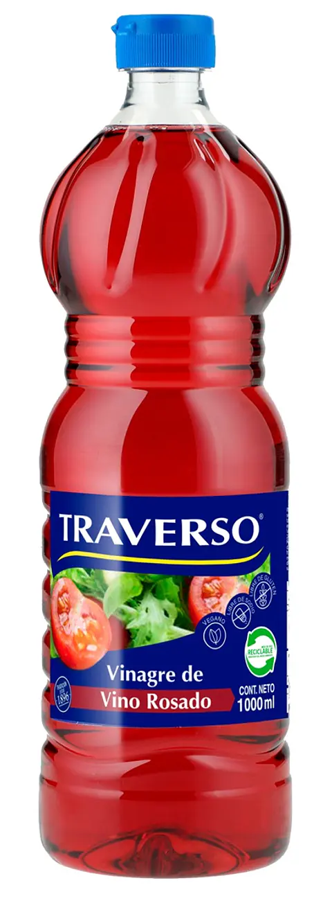 Vinagre Rosado Traverso ( 3 x 1 LT )