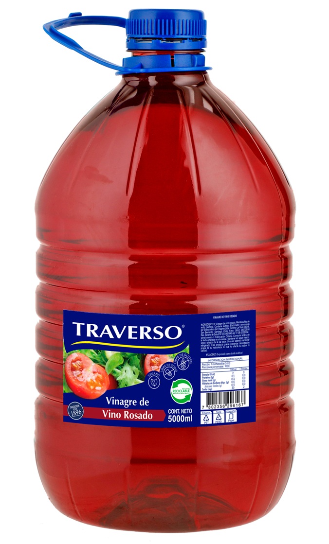 Vinagre Rosado Traverso ( 5 LT ) 1