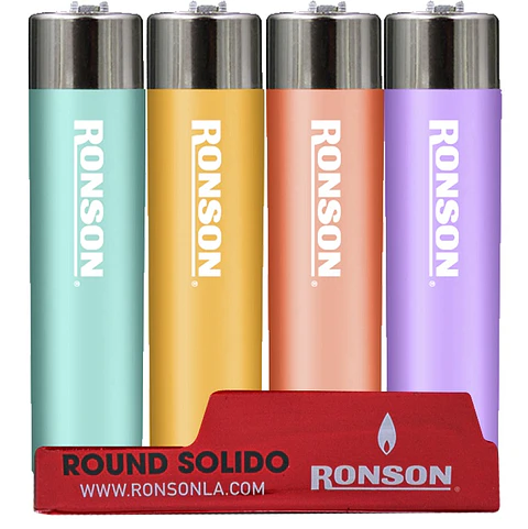 Encendedores Redondos Colores Ronson ( 16 UD )