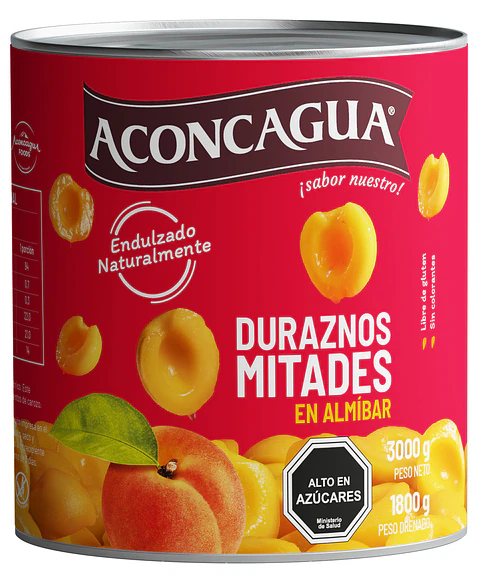 Duraznos Mitades Aconcagua ( 3 KG )