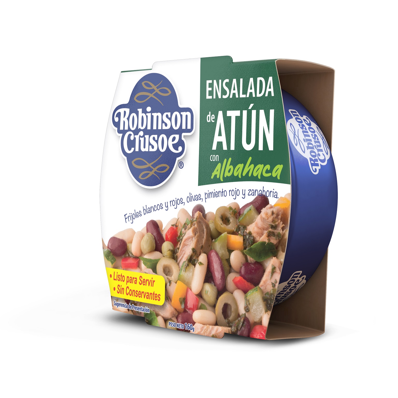 Ensalada de Atún Robinson Crusoe Albahaca ( 3 x 160 G ) 1