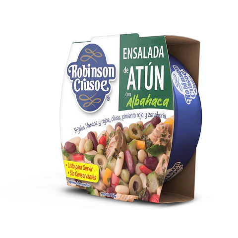 Ensalada de Atún Robinson Crusoe Albahaca ( 3 x 160 G )