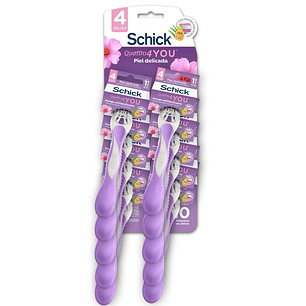 Máquinas Depilación Schick Quattro Piel Sensible ( 10 UD )