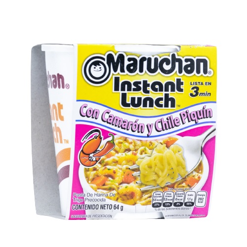 Maruchan Instant Lunch Camarón Picante ( 3 x 64 G ) 1