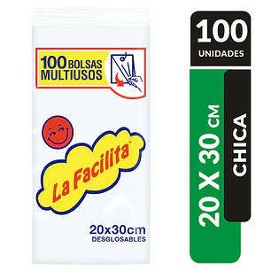 Bolsas Multiuso La Facilita Chica ( 100 UD )