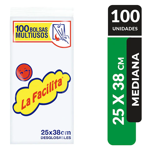 Bolsas Multiuso La Facilita Mediana ( 100 UD )