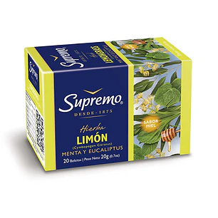 Infusión Hierba Limón Supremo ( 4 x 20 Bolsitas )