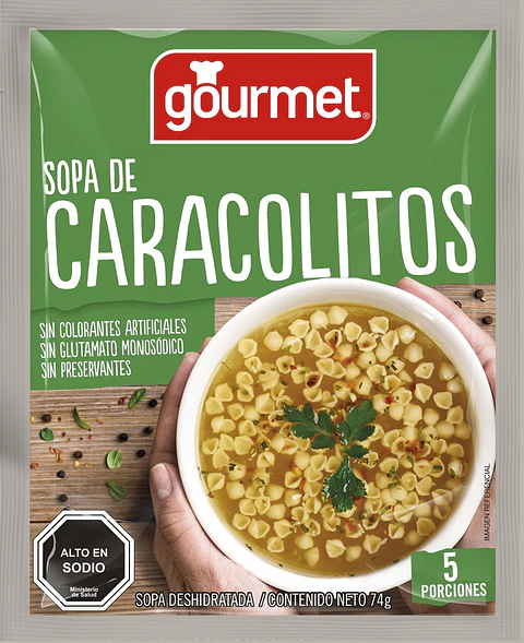 Sopa Caracolitos Gourmet ( 3 UD )