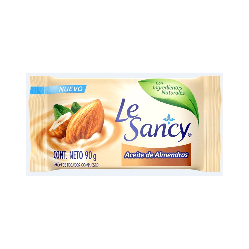 Jabón en Barra Le Sancy Aceite de Almendras ( 4 x 90 G ) 1