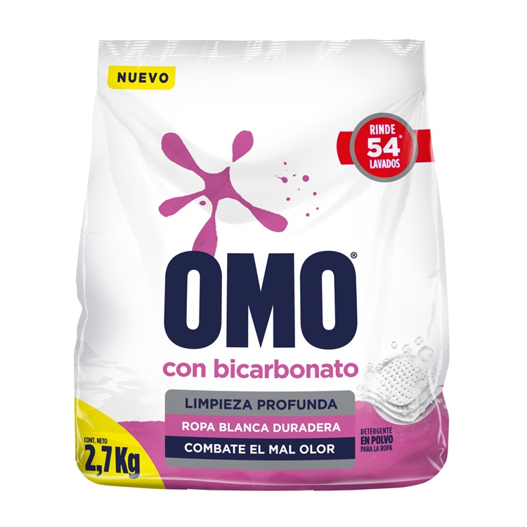 Detergente en Polvo Omo Matic Bicarbonato ( 2.7 KG )