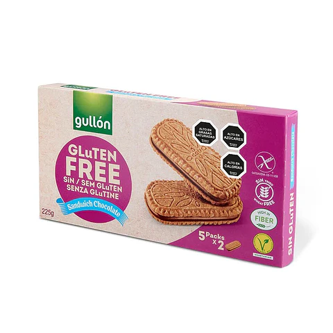 Galletas Gullón Sin Glúten Sandwich de Chocolate ( 2 x 225 G )