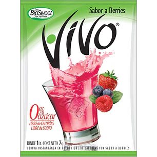 Jugo en Polvo Vivo Berries ( 12 UD )