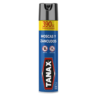 Insecticida Aerosol Tanax Moscas y Zancudos ( 3 x 390 ML )