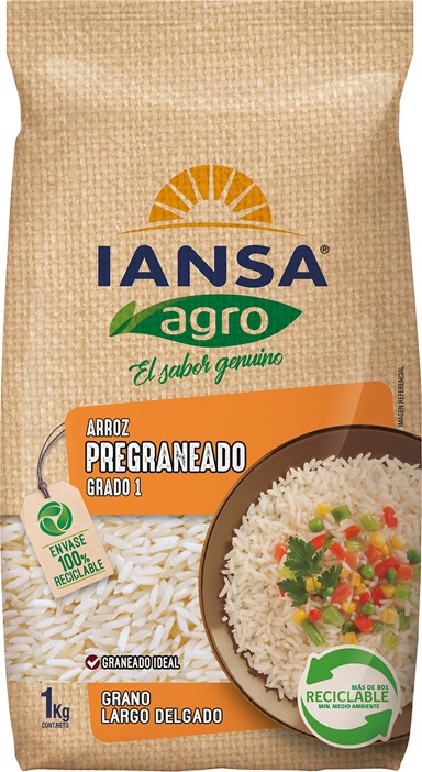 Arroz Grado 1 Pregraneado Iansa Agro ( 5 x 1 KG )
