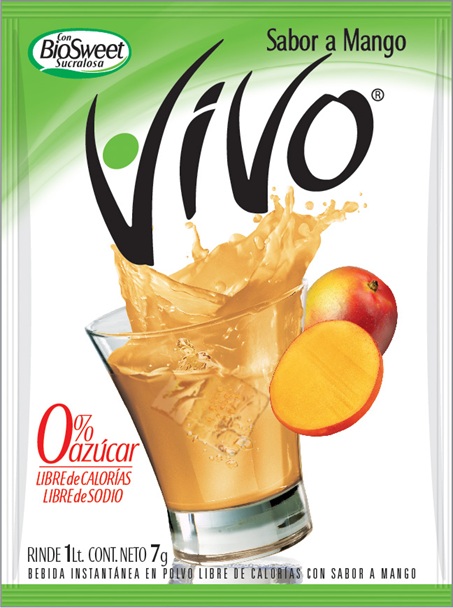 Jugo en Polvo Vivo Mango ( 12 UD ) 1