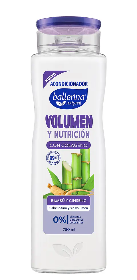 Acondicionador Ballerina Botella Volumen ( 2 x 750 ML )