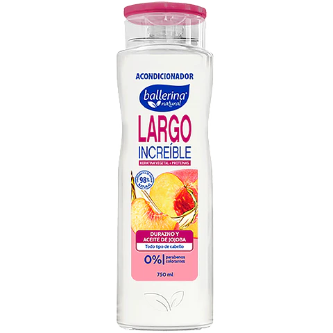 Acondicionador Ballerina Botella Largo Increíble ( 2 x 750 ML )