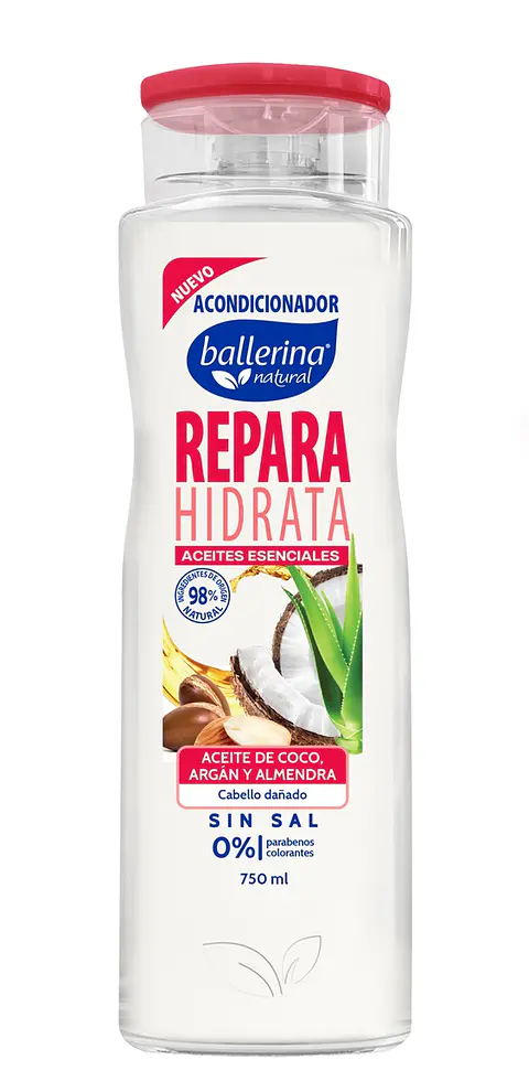 Acondicionador Ballerina Reparación Botella ( 2 x 750 ML )