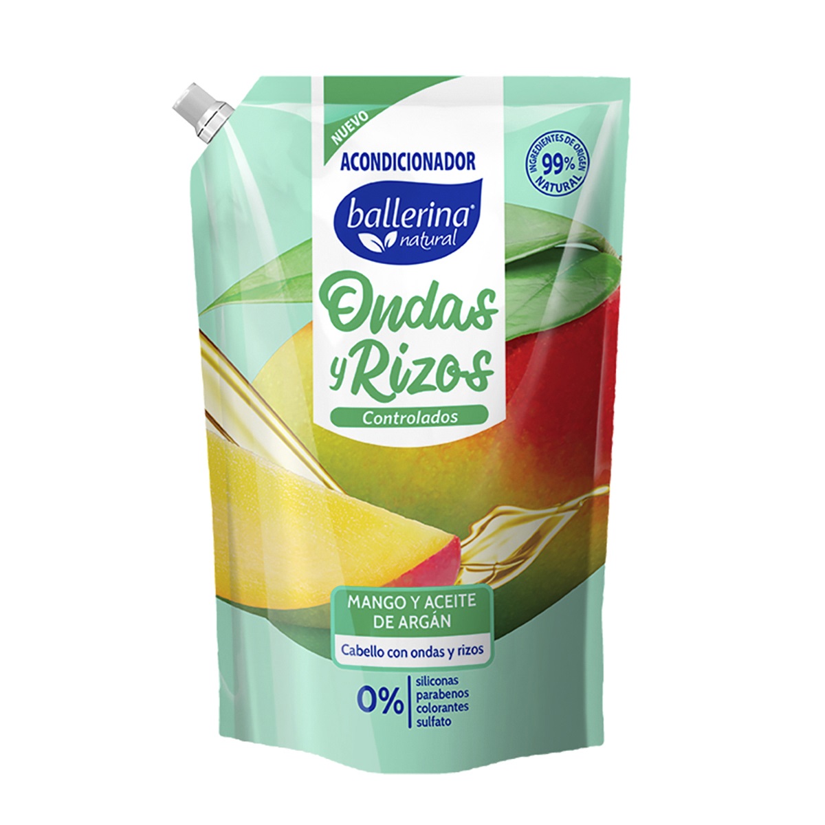 Acondicionador Ballerina Ondas y Rizos Doypack ( 2 x 750 ML ) 1