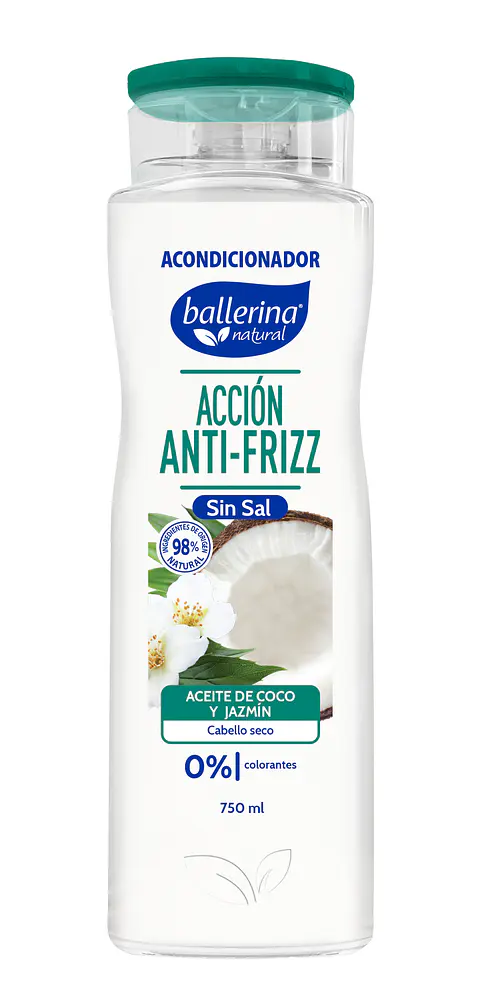 Acondicionador Ballerina Botella Coco Jazmín ( 2 x 750 ML )
