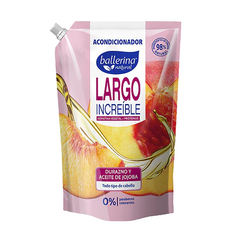 Acondicionador Ballerina Largo Increíble Doypack ( 2 x 750 ML )