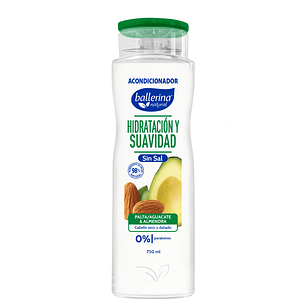 Acondicionador Ballerina Botella Palta y Almendra ( 2 x 750 ML )