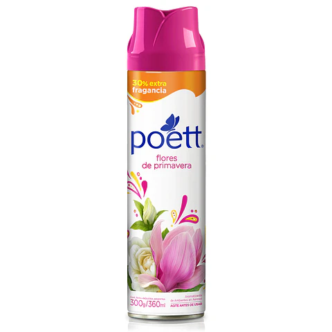 Aerosol Poett Flores de Primevera ( 3 x 360 ML )