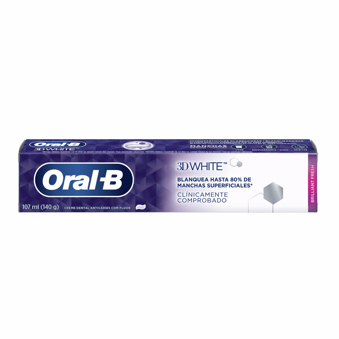 Pasta Dental Oral B 3D White ( 3 x 140 G ) 1