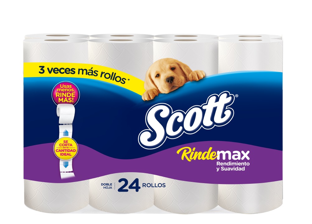 Papel Higiénico Scott Rindemax ( 3 x 24 Rollos ) 1
